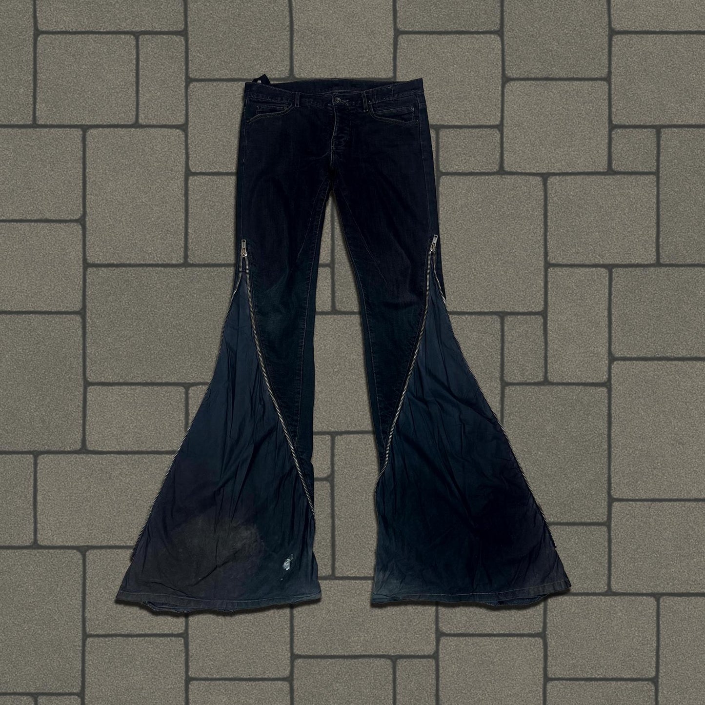 SS09 Rick Owens Black Banana Cut Denim
