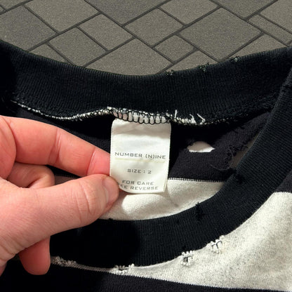 SS02 Number (N)ine Thrashed Striped Shirt