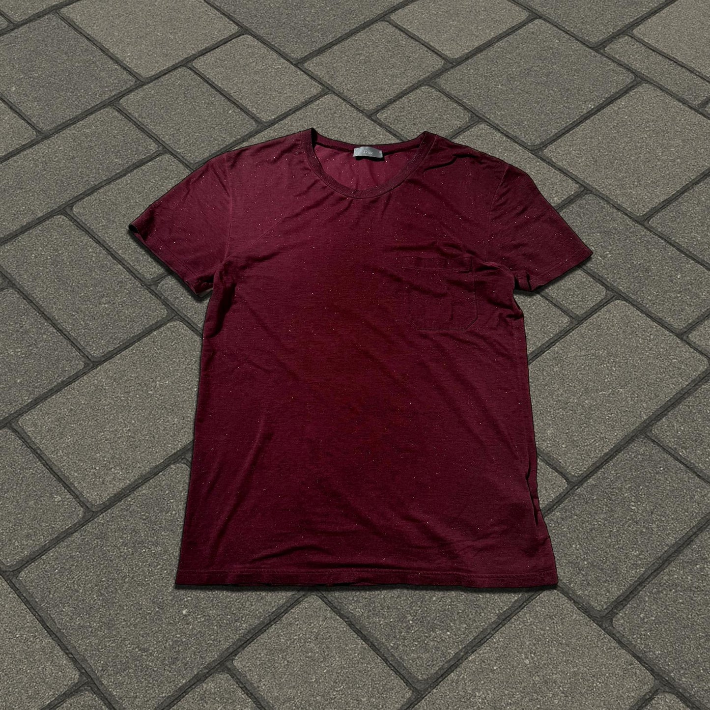 AW05 Dior Homme Red Glitter Tee