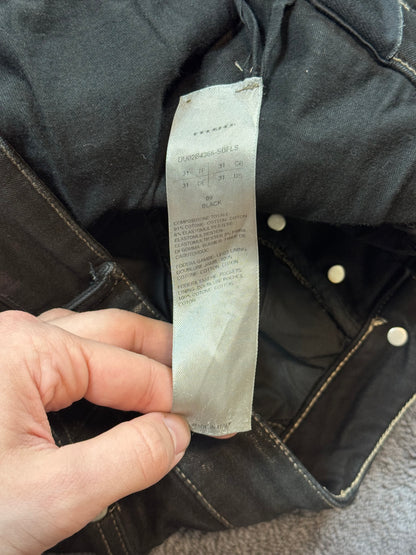 Rick Owens Waxed Slasher Denim