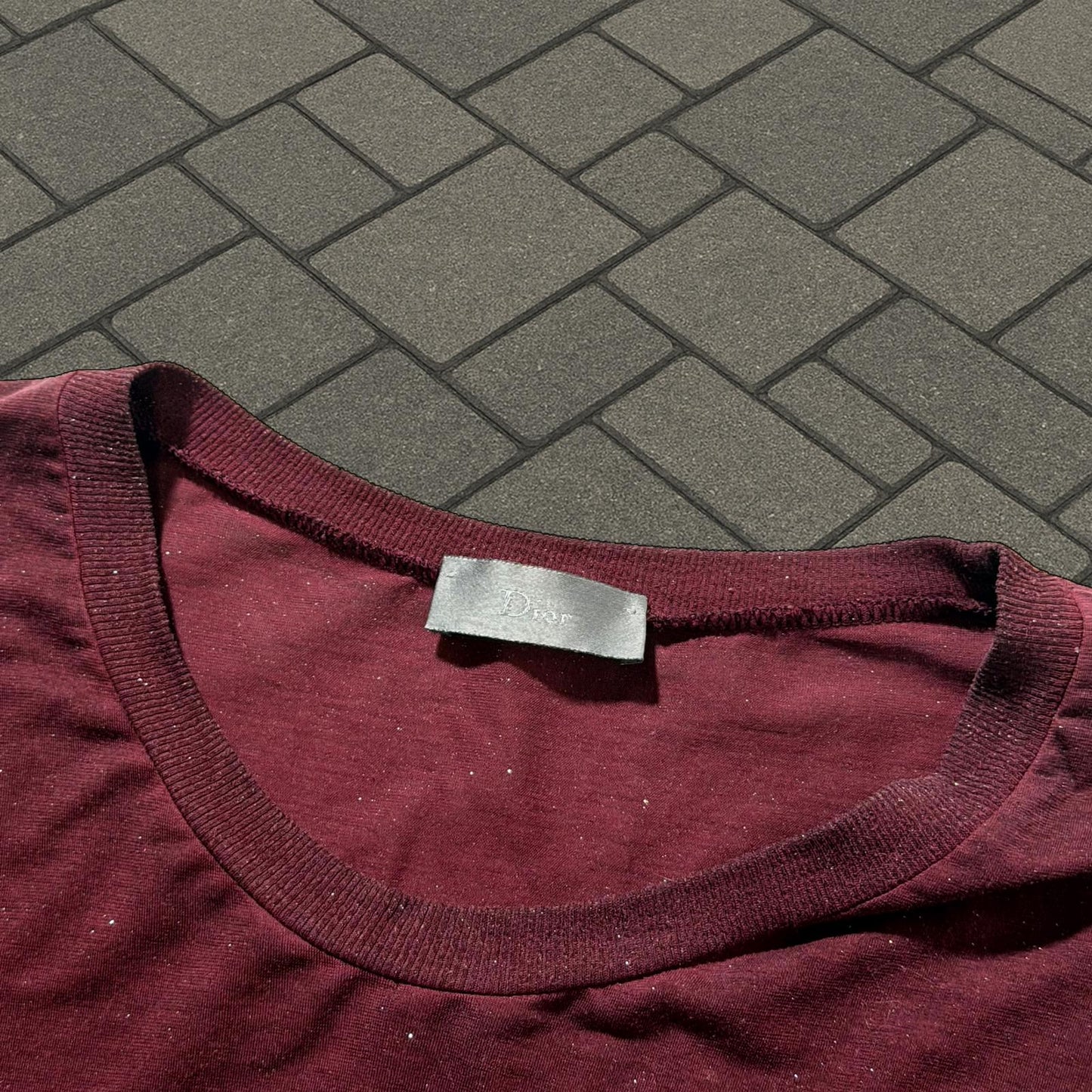 AW05 Dior Homme Red Glitter Tee
