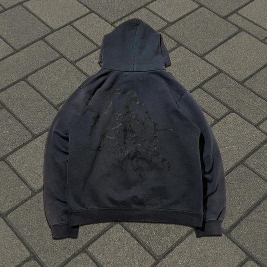 AW02 Raf Simons Black Virginia Creeper Roots Hoodie