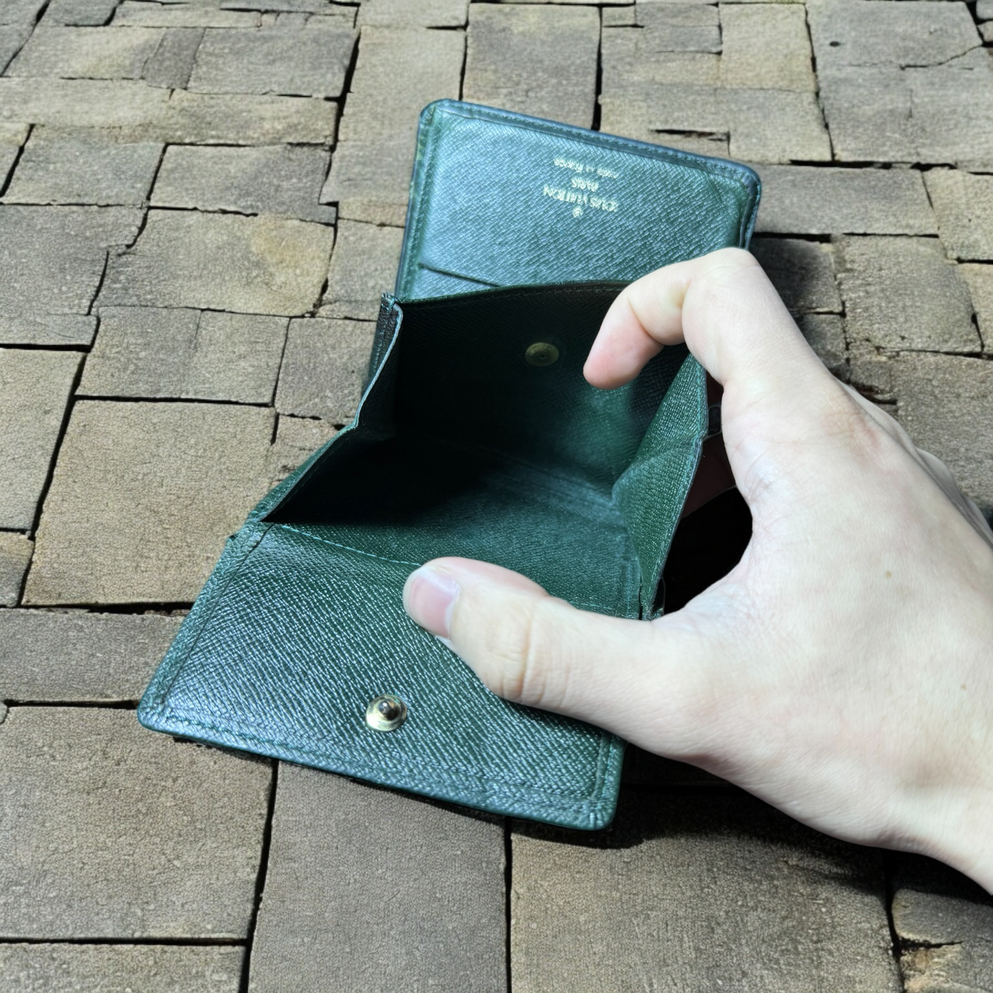 Louis Vuitton Green Bifold Wallet