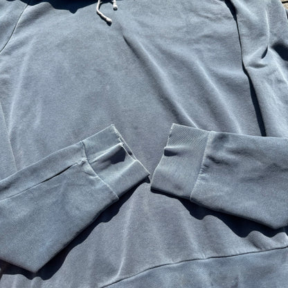 AW04 Raf Simons Navy Reverse Paisley Hoodie