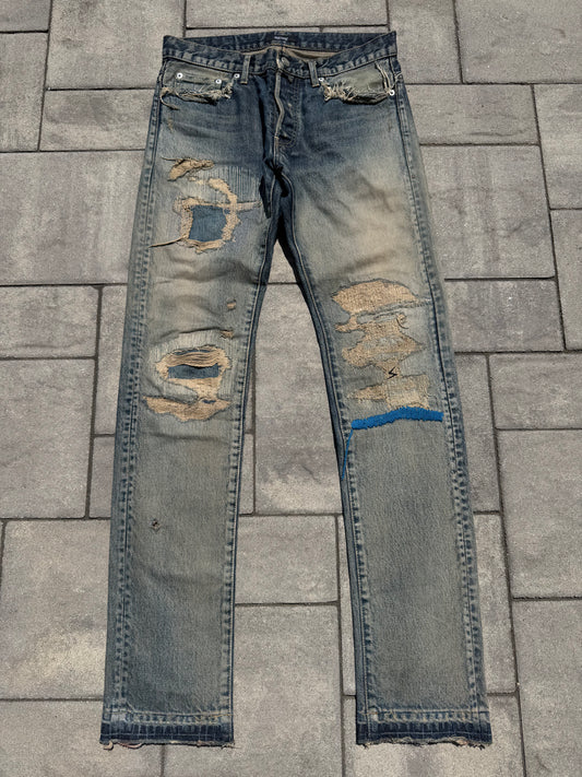 SS10 Undercover Blue Yarn 68 Denim