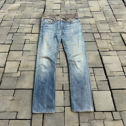 AW06 Dior Homme Cummerbund Denim