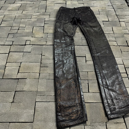 AW03 Dior Homme Black Luster Denim