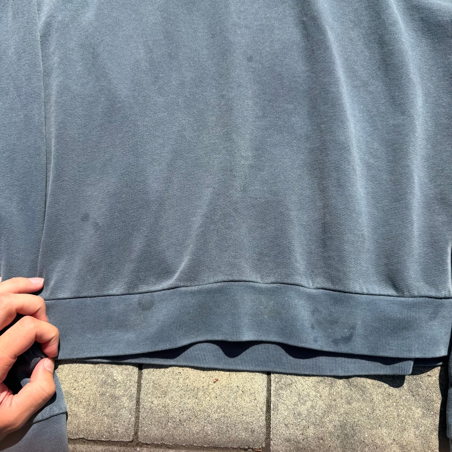 AW04 Raf Simons Navy Reverse Paisley Hoodie