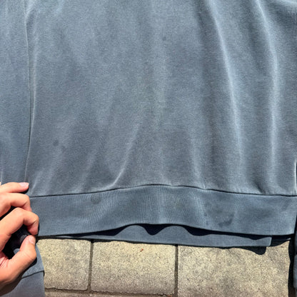 AW04 Raf Simons Navy Reverse Paisley Hoodie