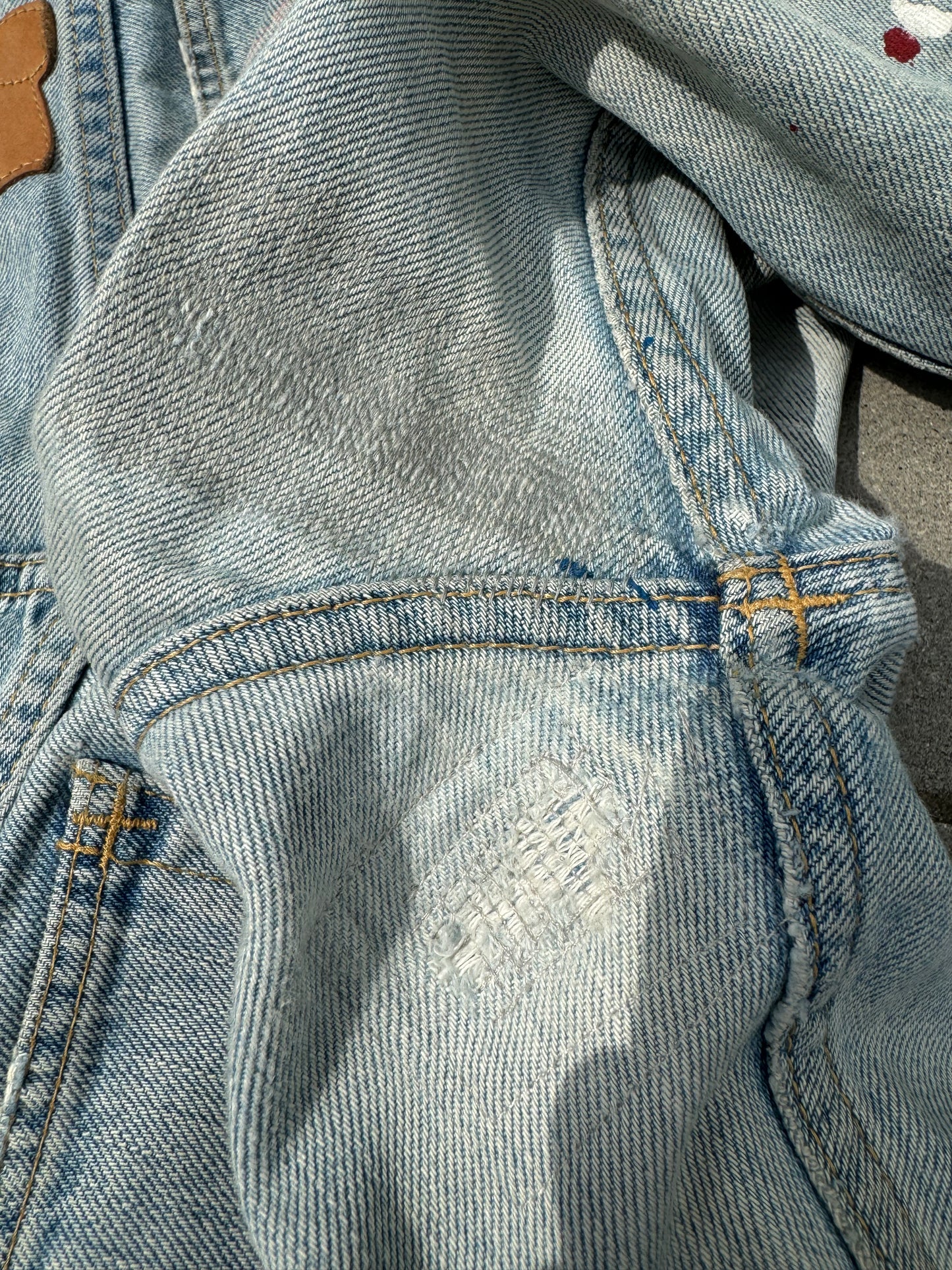 SS06 Number Nine “ Welcome To The Shadow” Painter Denim