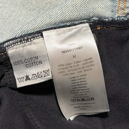 SS15 Dior Homme Handwritten Script Denim