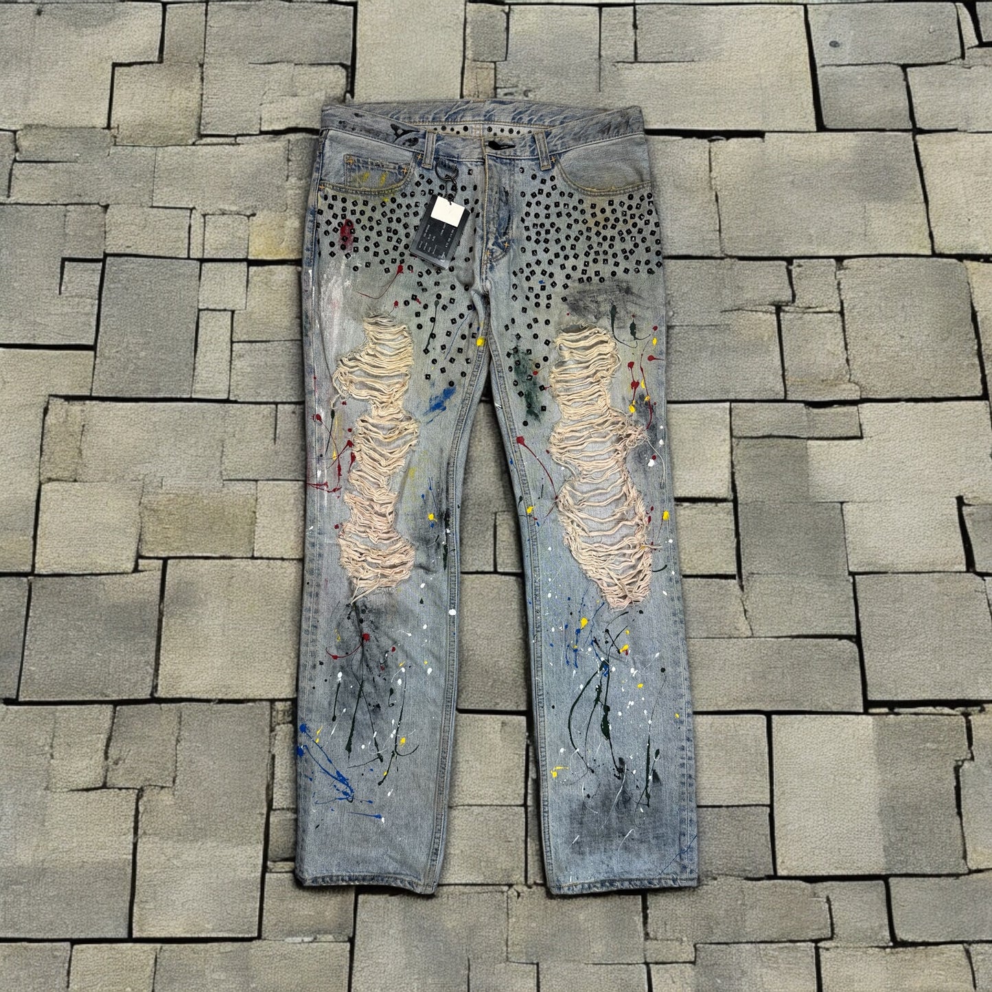 SS06 Number Nine Studded Painter Denim