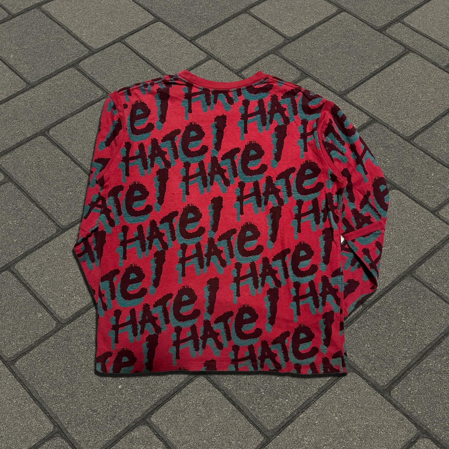 AW03 Undercover 'Paperdoll' Red I Hate Longsleeve