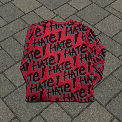 AW03 Undercover 'Paperdoll' Red I Hate Longsleeve