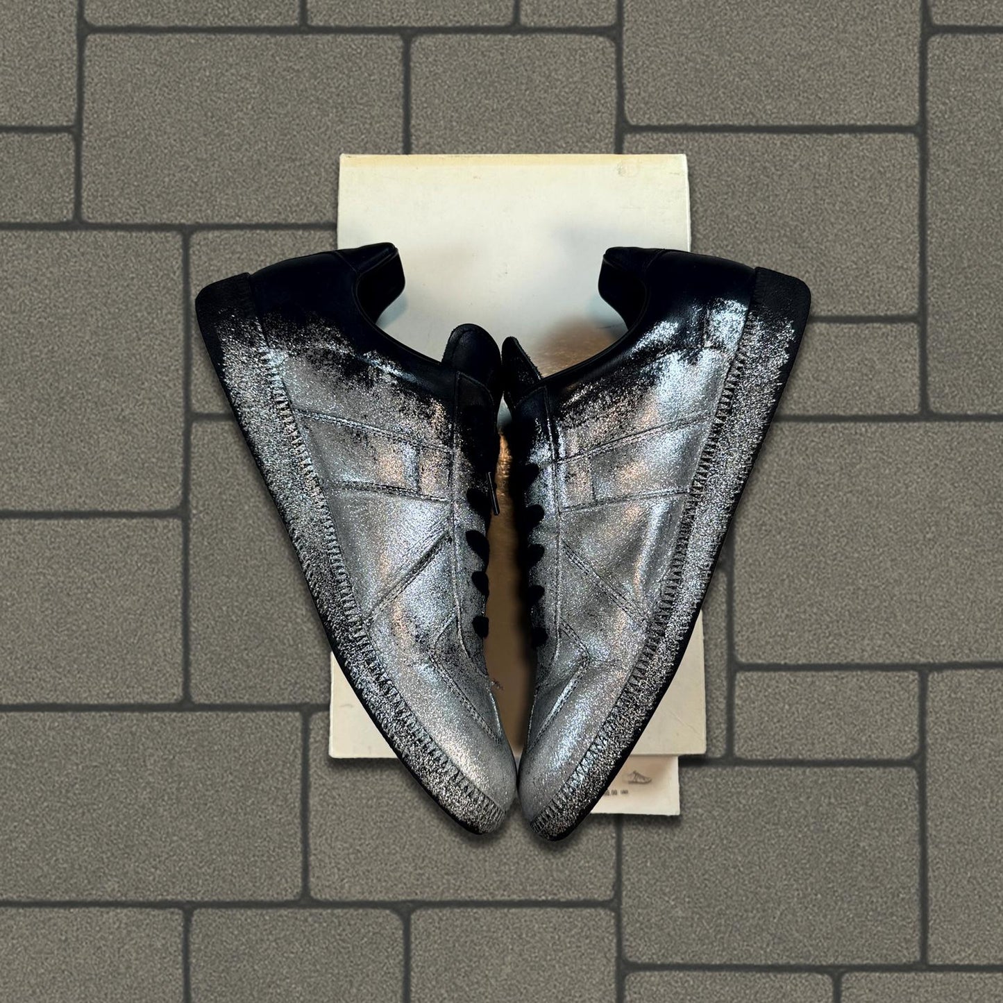 Maison Margiela Silver Painted GAT Sneaker