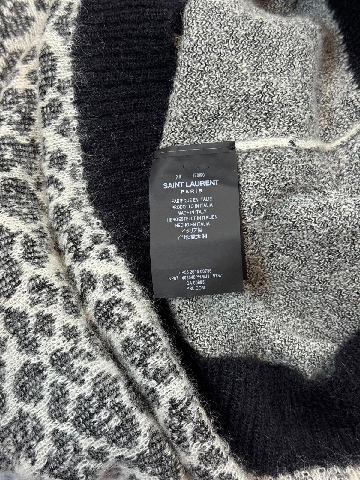 SS15 Saint Laurent Paris Baby Cat Mohair Sweater