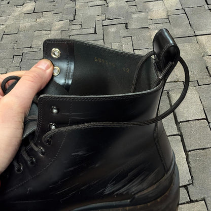 Balenciaga Calfskin Black Strike Boot