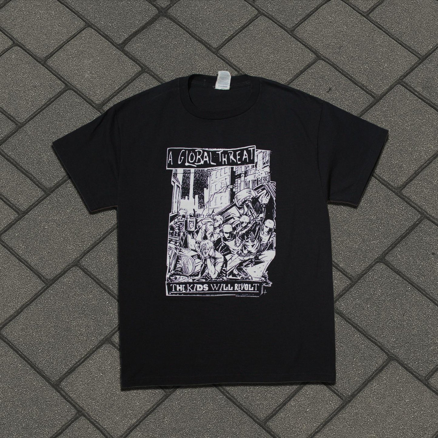 2004 A Global Threat Kids Will Revolt Tee