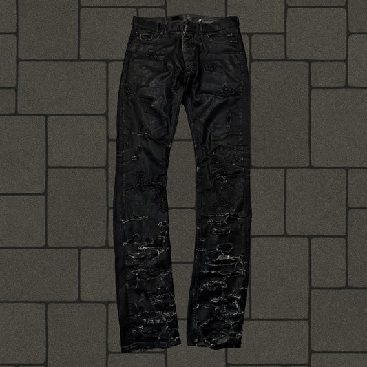 SS04 Dior Homme Waxed Strip Denim