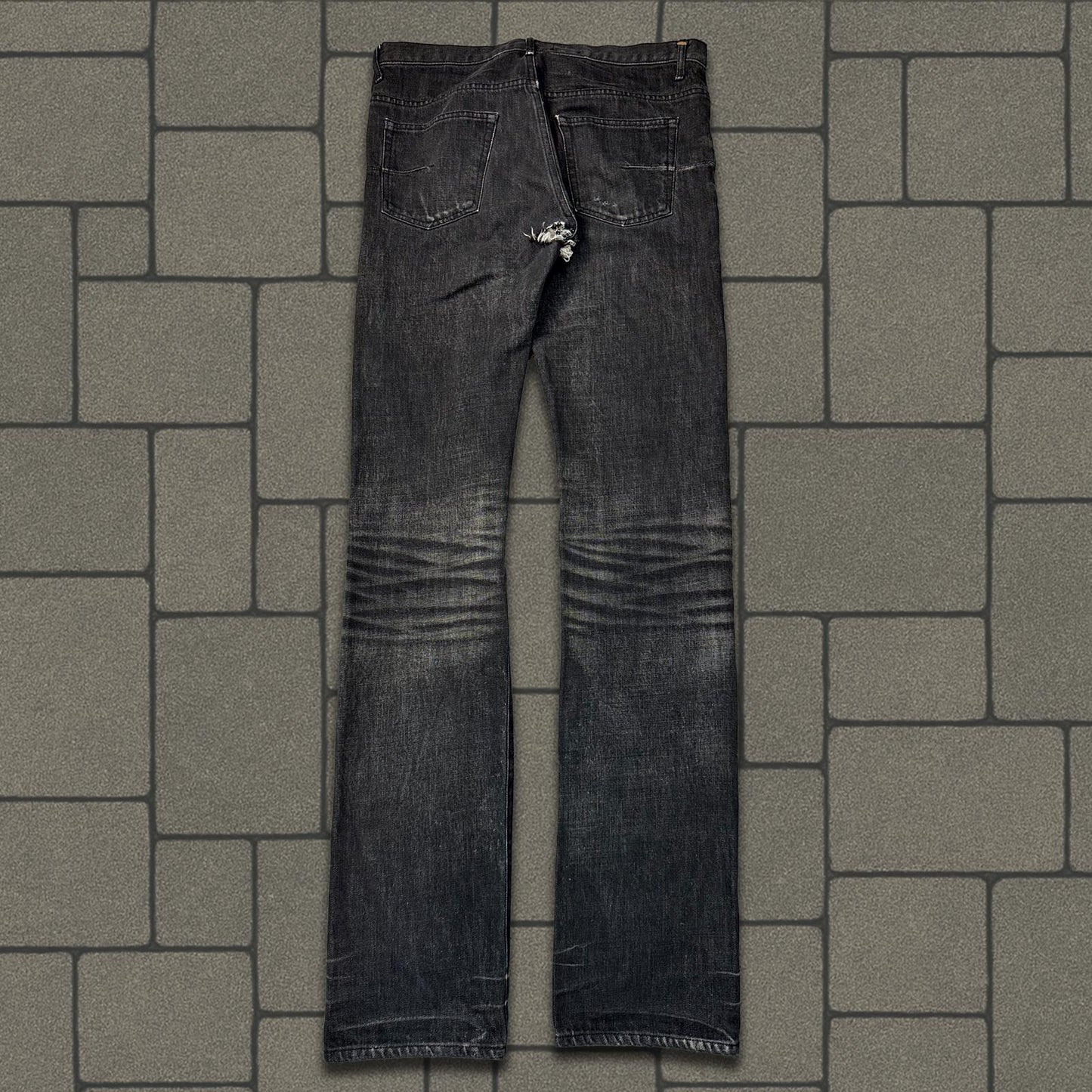 AW04 Dior Homme Black Washed Denim