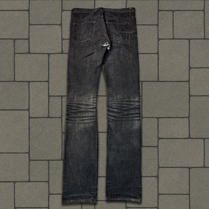 AW04 Dior Homme Black Washed Denim