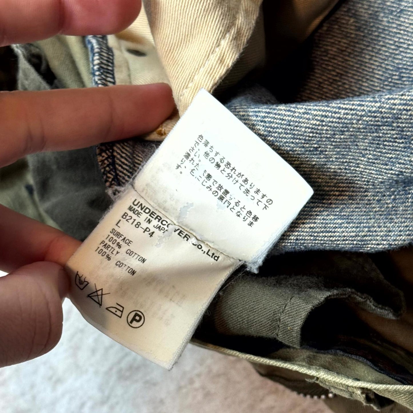 AW04 Undercover Utility Cargo Denim