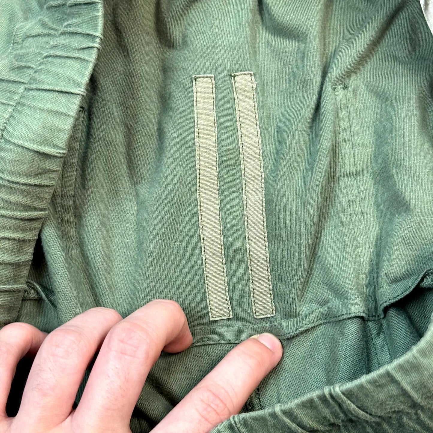 Rick Owens Drkshdw Green Sweatpants