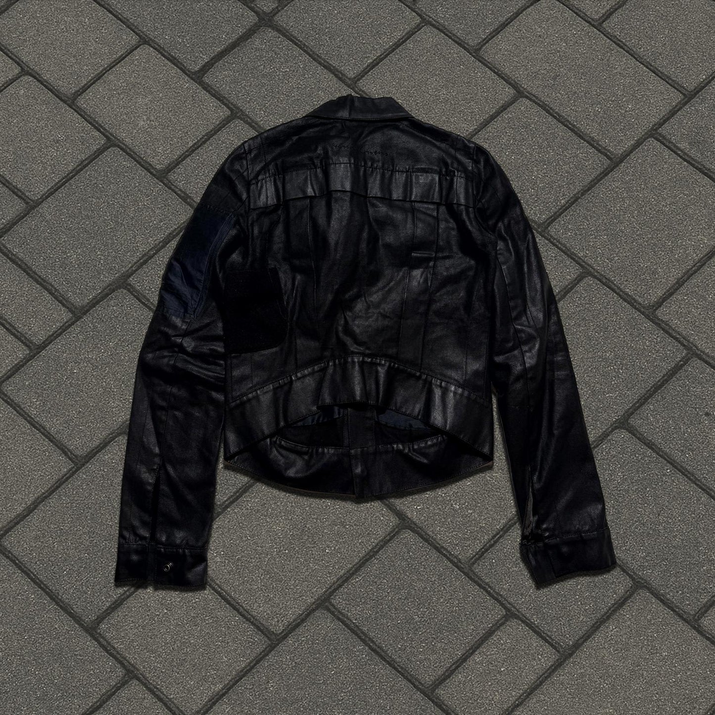 SS03 Rick Owens 'Suckerball' Reconstructed Wax Jacket