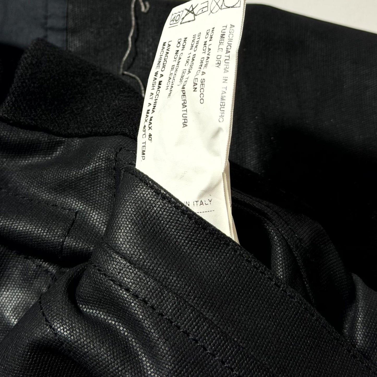 SS03 Rick Owens 'Suckerball' Reconstructed Wax Jacket
