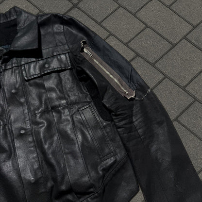SS03 Rick Owens 'Suckerball' Reconstructed Wax Jacket