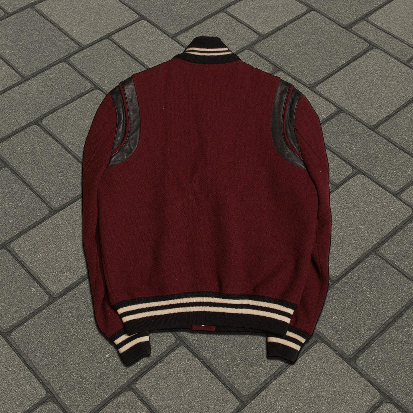 FW14 Saint Laurent Paris Red Teddy Jacket