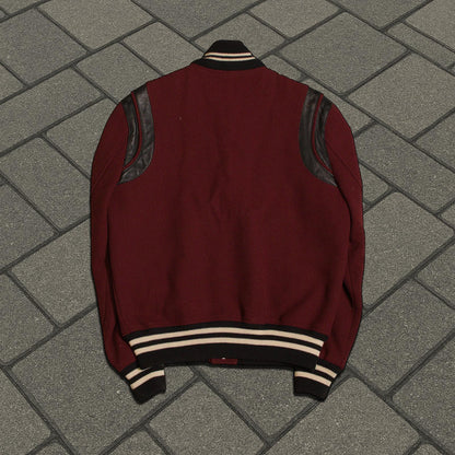FW14 Saint Laurent Paris Red Teddy Jacket