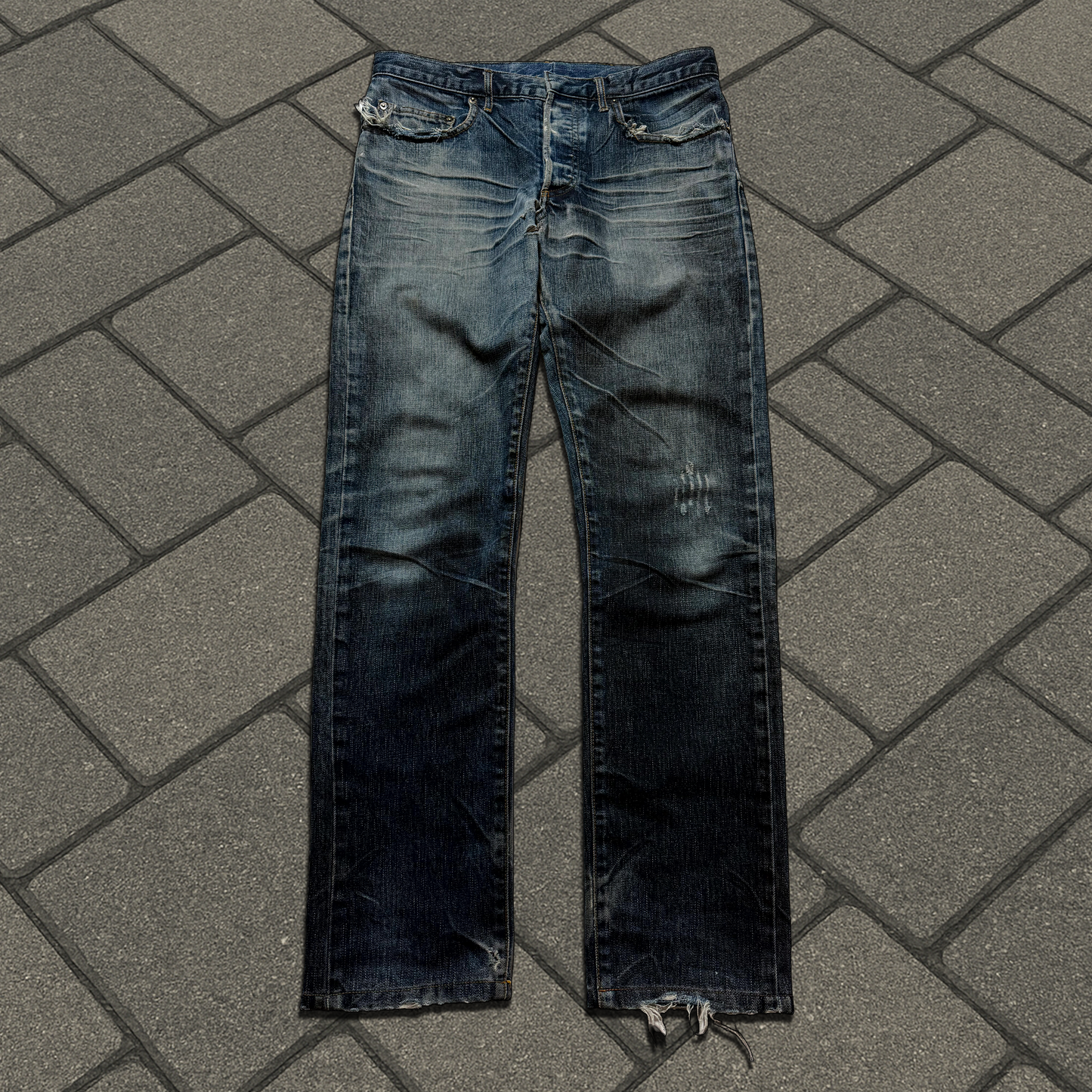 AW03 Dior Homme Mudwash Clawmark Denim
