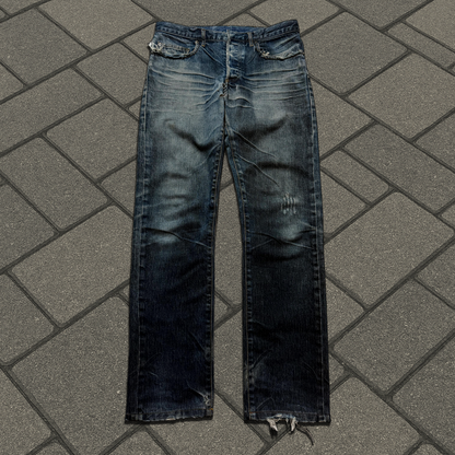 AW03 Dior Homme Mudwash Clawmark Denim