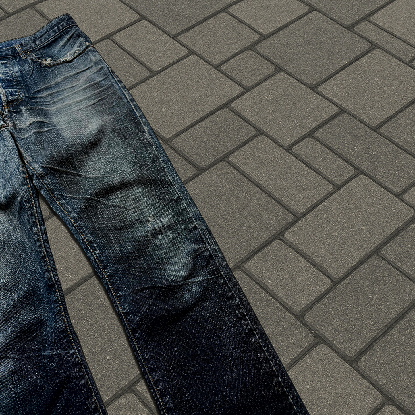 AW03 Dior Homme Mudwash Clawmark Denim