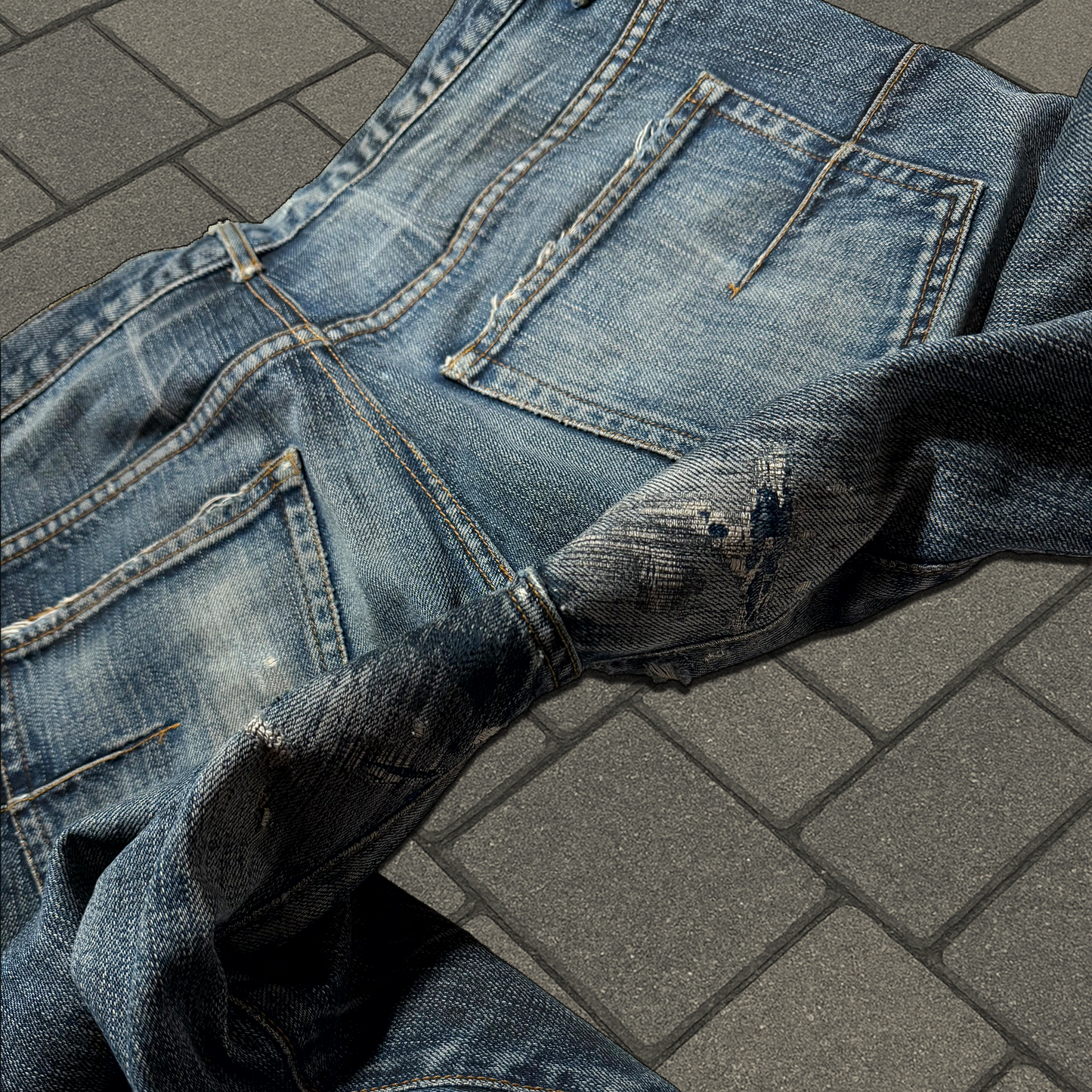 AW03 Dior Homme Mudwash Clawmark Denim