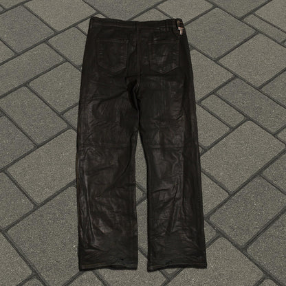 SS25 Rick Owens Waxed Double Layer Aircut Denim