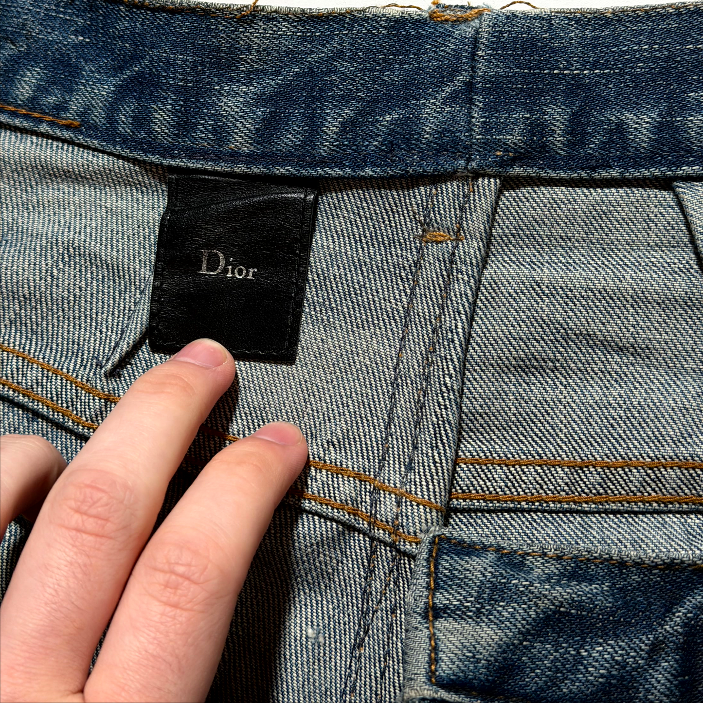 AW03 Dior Homme Mudwash Clawmark Denim