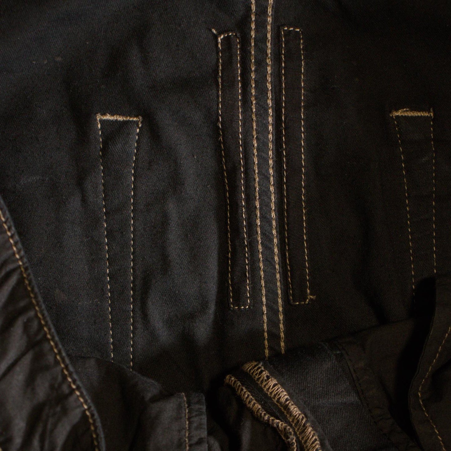 SS25 Rick Owens Waxed Double Layer Aircut Denim