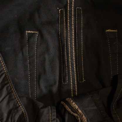 SS25 Rick Owens Waxed Double Layer Aircut Denim