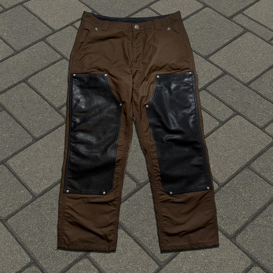 Chrome Hearts Brown Double Knee Carpenter Pants