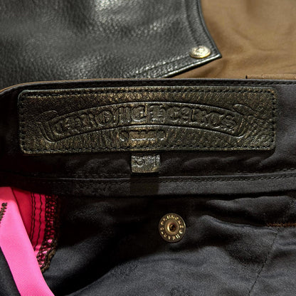 Chrome Hearts Brown Double Knee Carpenter Pants