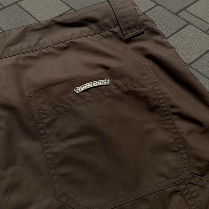 Chrome Hearts Brown Double Knee Carpenter Pants