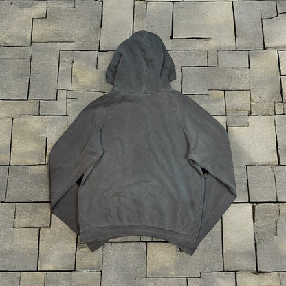 AW04 Raf Simons “Waves” Black Reverse Paisley Hoodie