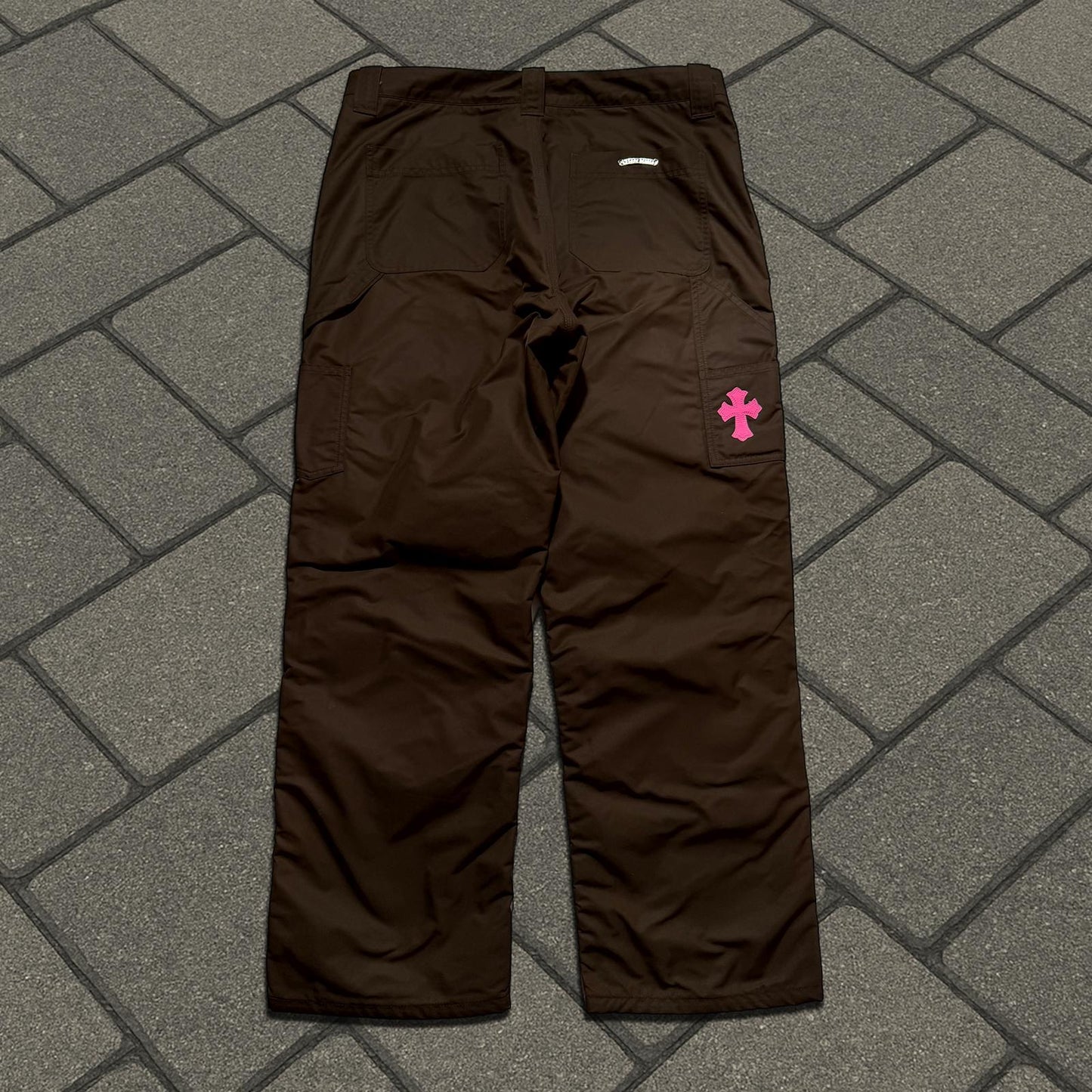 Chrome Hearts Brown Double Knee Carpenter Pants