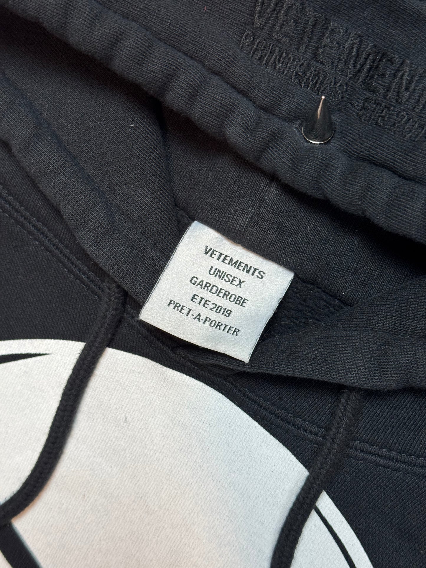 SS19 Vetements Pirate Skull Spiked Hoodie