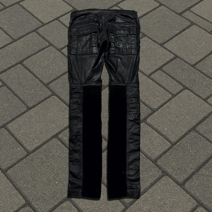 SS16 Rick Owens Black Waxed Memphis Cut Denim