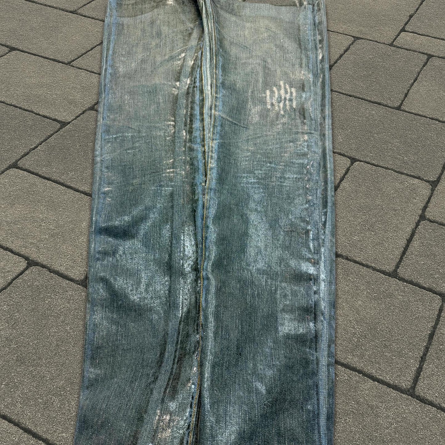 SS04 Dior Homme Waxed Bleu Clair Denim