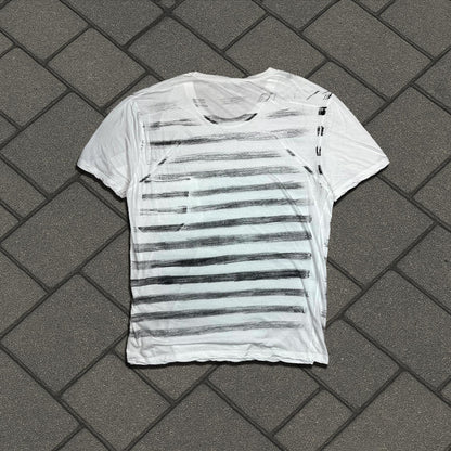 SS05 Dior Homme White Runway Stripe Tee
