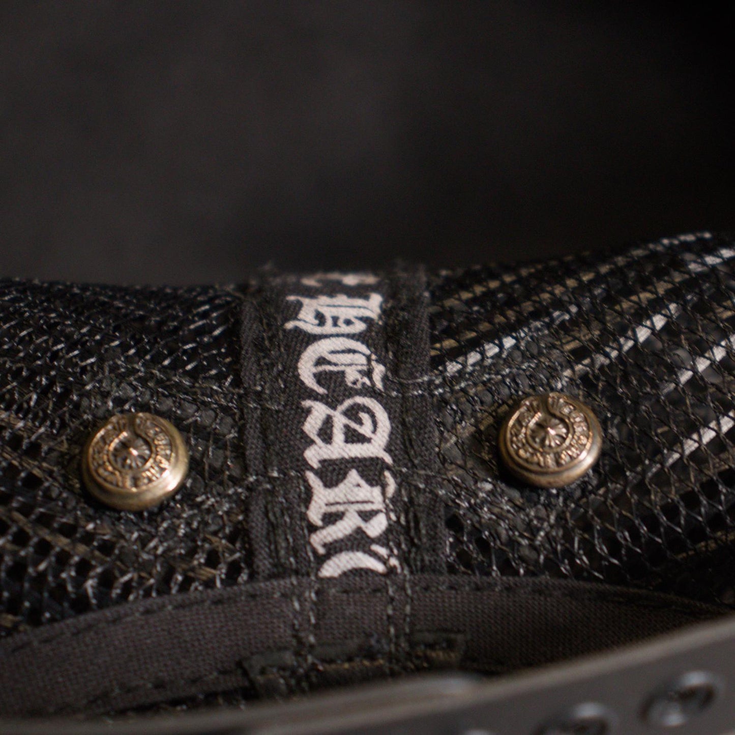 Chrome Hearts Fleur Leather Trucker Hat